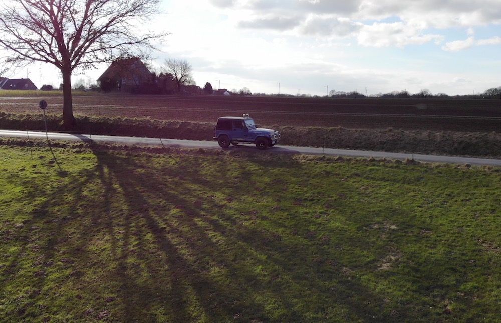 Drohnen-Aufnahme des Wranglers